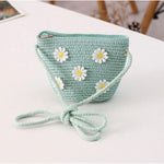 Kids Cute Hand Bag Children's Weave Shoulder Bags Fashion Straw Cross Bag For Girls Made From Natural