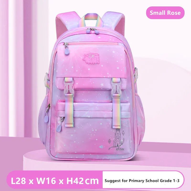 Kids Backpack for Girls School Bags for Middle School Students Waterproof Large Capacity Book Bag.