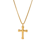 Waterproof Stainless Steel Creative Cross Pendant Necklace Exclusive for Men.