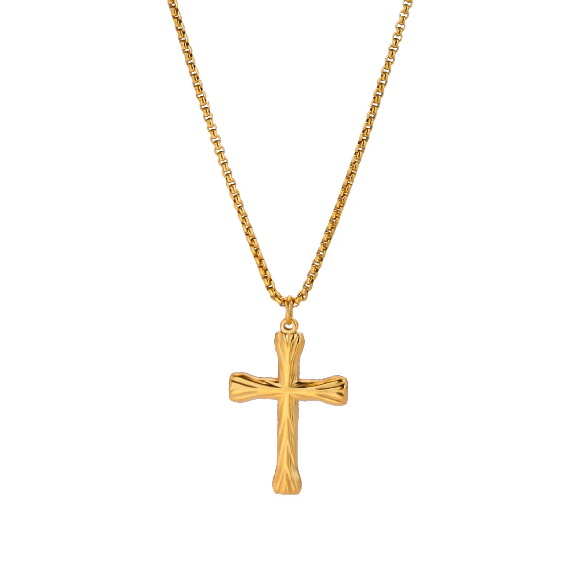 Waterproof Stainless Steel Creative Cross Pendant Necklace Exclusive for Men.