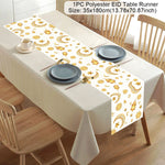 Ramadan Kareem Polyester Table Runner Decoration For Home Islamic Muslim Party Supplies Gift EID Mubarak