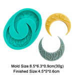 Ramadan Silicone Mold Muslim Arabic Script Moon Fondant Cake Decorating Tools Biscuit Dessert Sugar Craft Chocolate Baking Mould
