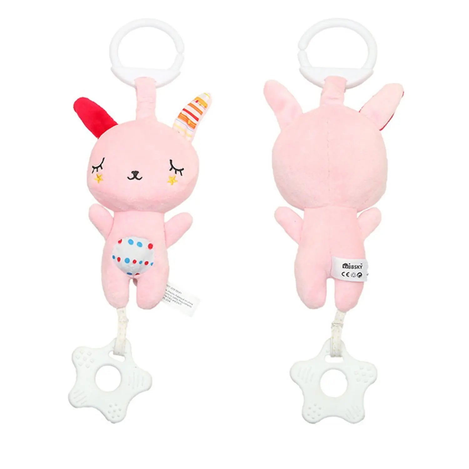 Baby Stroller, Hanging Bell, Plush, Baby color label