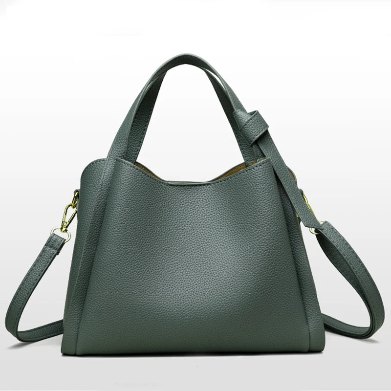 Women's Handbags Retro Fashion Simple New Texture Large Capacity Shoulder Bag.