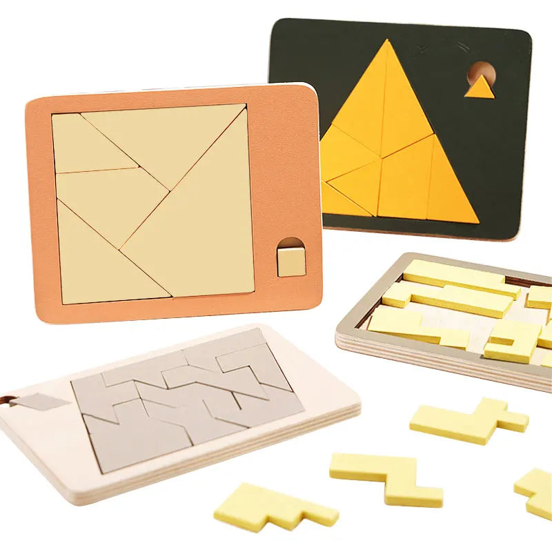Kids Logical Thinking Training Wooden Puzzles