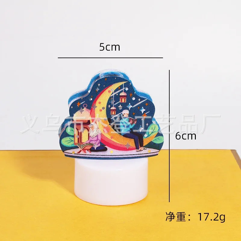 Eid Mubarak Candle Light Ramadan Decoration for Home Ornaments Eid Al-Fitr Kareem Festival Islamic Muslim Party Decor