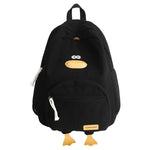 Cartoon Duck Kids Backpack Bag for Girls Boys Canvas Primary Student Children School Bags.