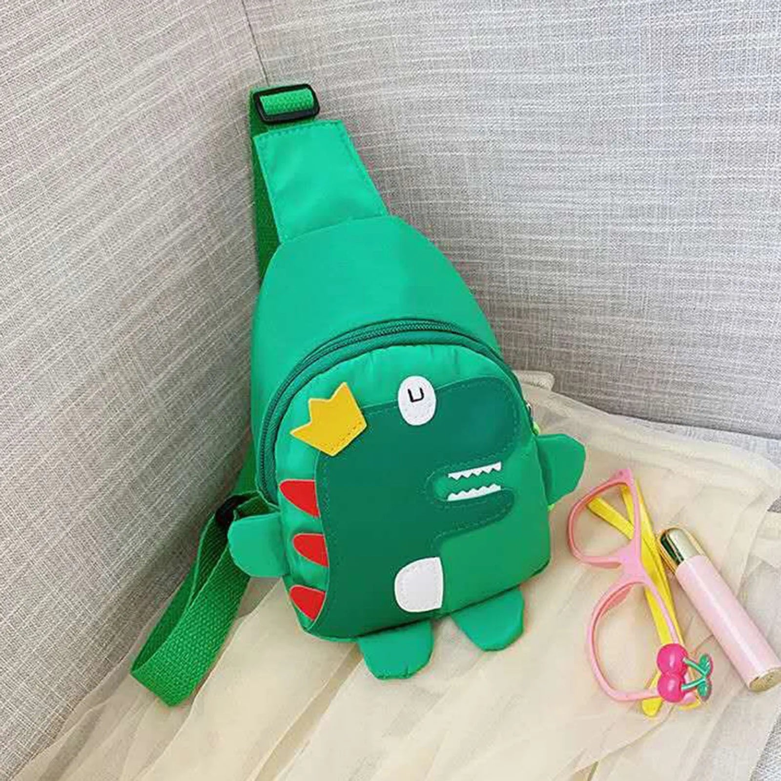 Cute Dinosaur Kids Backpack Girls Boys Sling Bag Kids Bag Child Waist Bag.