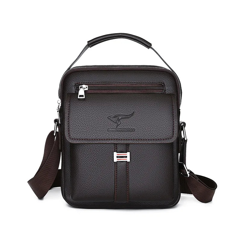 New Men's Handbag Trendy Casual Crossbody Shoulder Waterproof High-quality Leather Bags.