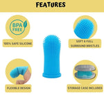 Dog & Cat Super Soft  pet Finger Toothbrush Teeth Cleaning Breath Care Nontoxic Silicone Tooth Brush