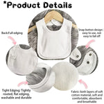 Moon Star My First Ramadan Baby Bibs Boys Girls Cotton Bib Newborn Saliva Bib Eid Mubarak Muslim Islamic Festival Keepsake Gift