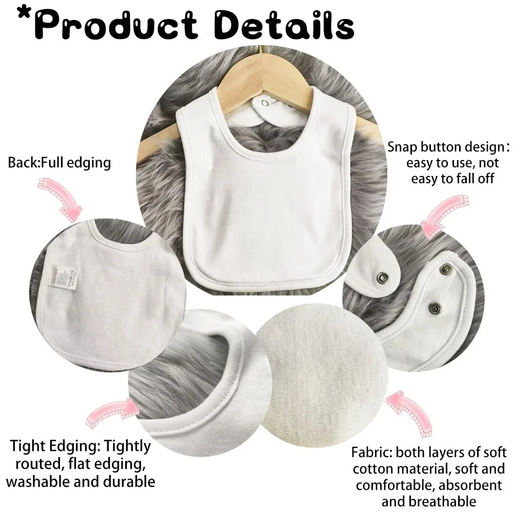 Moon Star My First Ramadan Baby Bibs Boys Girls Cotton Bib Newborn Saliva Bib Eid Mubarak Muslim Islamic Festival Keepsake Gift