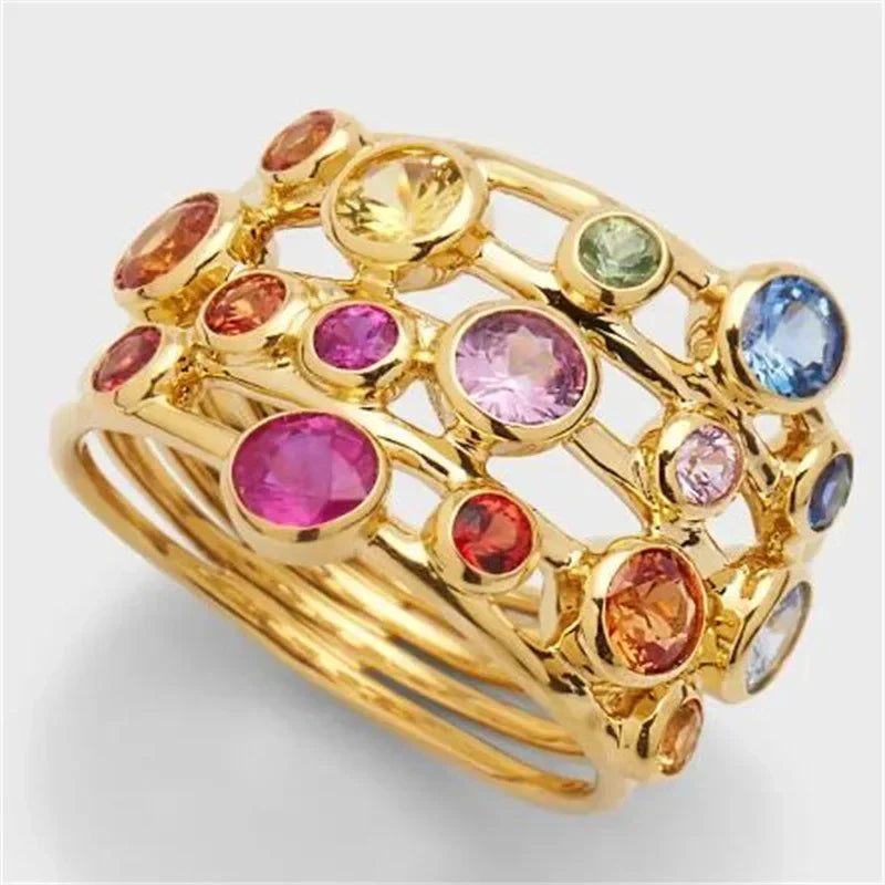 New hot ring for women retro exaggerated simple personality ring