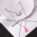 Necklace For Women Cute Girls Animal Sweet Heart Butterfly Fashion Party Rap Gummy Bears Blade