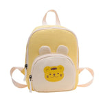 Cute Korean Kindergarten Schoolbag Canvas Cartoon Bear Children's Handbags.