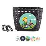 Kids Bike Basket for Boy Girl Front Bicylcles Handlebars Waterproof Basket with Fastens Strap.