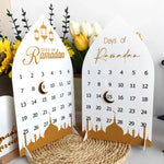 Acrylic Ramadan Advent Countdown Calendar Ramadan Decorations for Home Eid Mubarak Table Decor 30 Days Countdown Calendar