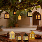 2pcs Moroccan Ramadan Ornaments, Middle Eastern Candle Lanterns