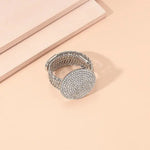 Jewelry Accessories Exaggerated Rhinestone Bangle Shiny Luxury Glitter Bracelet.