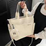 Women Shoulder Crossbody Bag Japanese Canvas Tote Messenger Bag for Student.