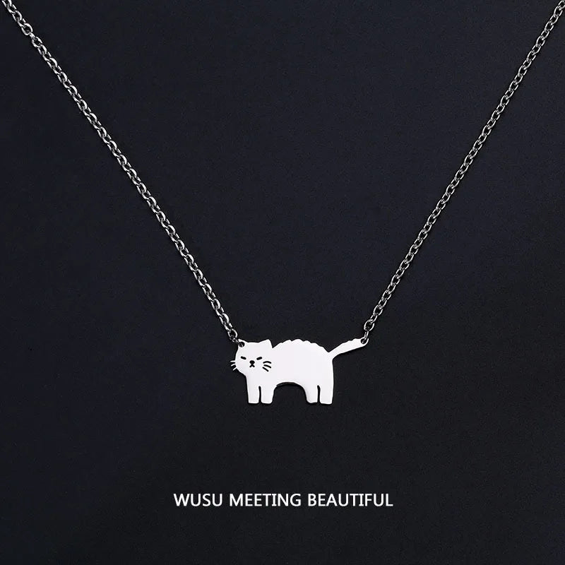 Necklace For Women Cute Girls Animal Sweet Heart Butterfly Fashion Party Rap Gummy Bears Blade