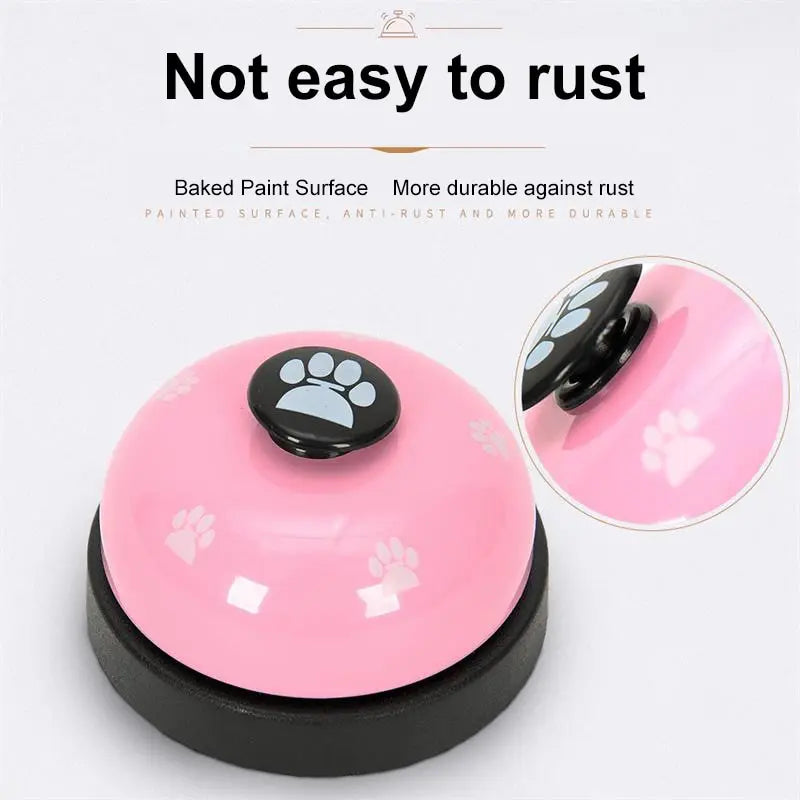 Pet Toy Training Dinner Small Bell Footprint Dog Toys for Teddy Puppy Pet Call Puppy Accessories Pet Toys