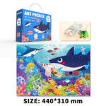24PCS/Set Large Particle Paper Puzzle
