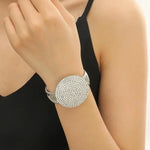 Jewelry Accessories Exaggerated Rhinestone Bangle Shiny Luxury Glitter Bracelet.