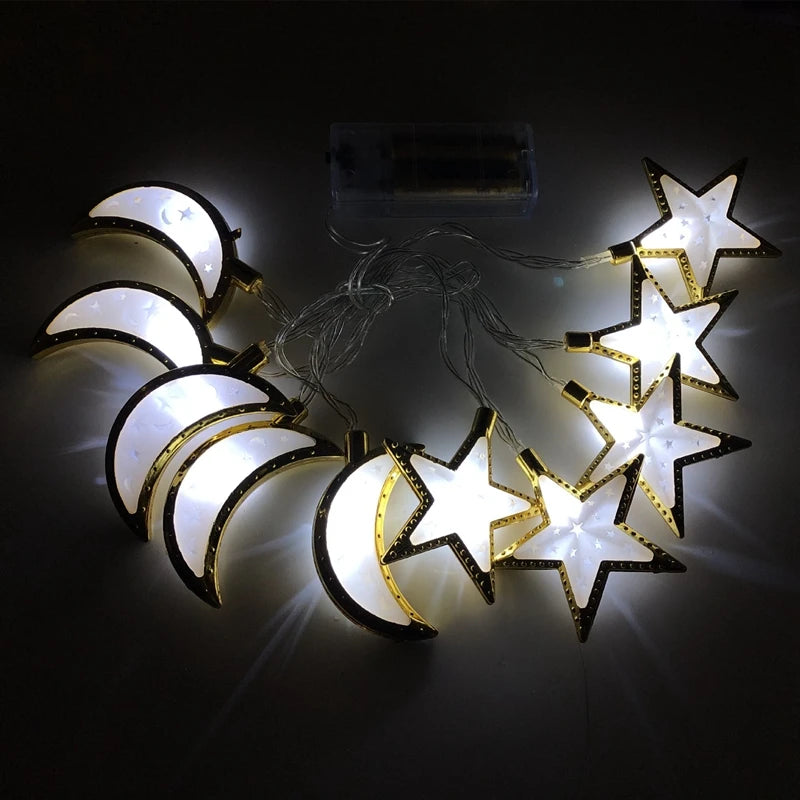 Ramadan Decoration Plastic Lantern Led String Lights