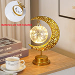 Ramadan Moon Led Light 2026 Eid Mubarak Decoration Metal Lamp