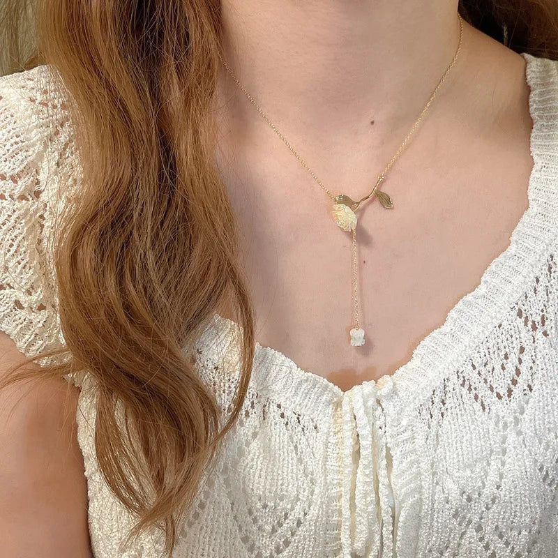 Fashion Necklace for Women Lace Heart Bell Camellia Flower Velvet Clavicle Butterfly Sexy Choker Jewelry