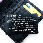 Christmas Gifts for Men Valentines Day Card Valentine Gifts for Husband - Choose You Groom's Gifts Romantic Gifts for Him
