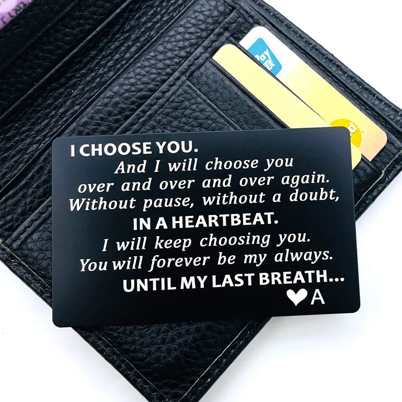 Christmas Gifts for Men Valentines Day Card Valentine Gifts for Husband - Choose You Groom's Gifts Romantic Gifts for Him