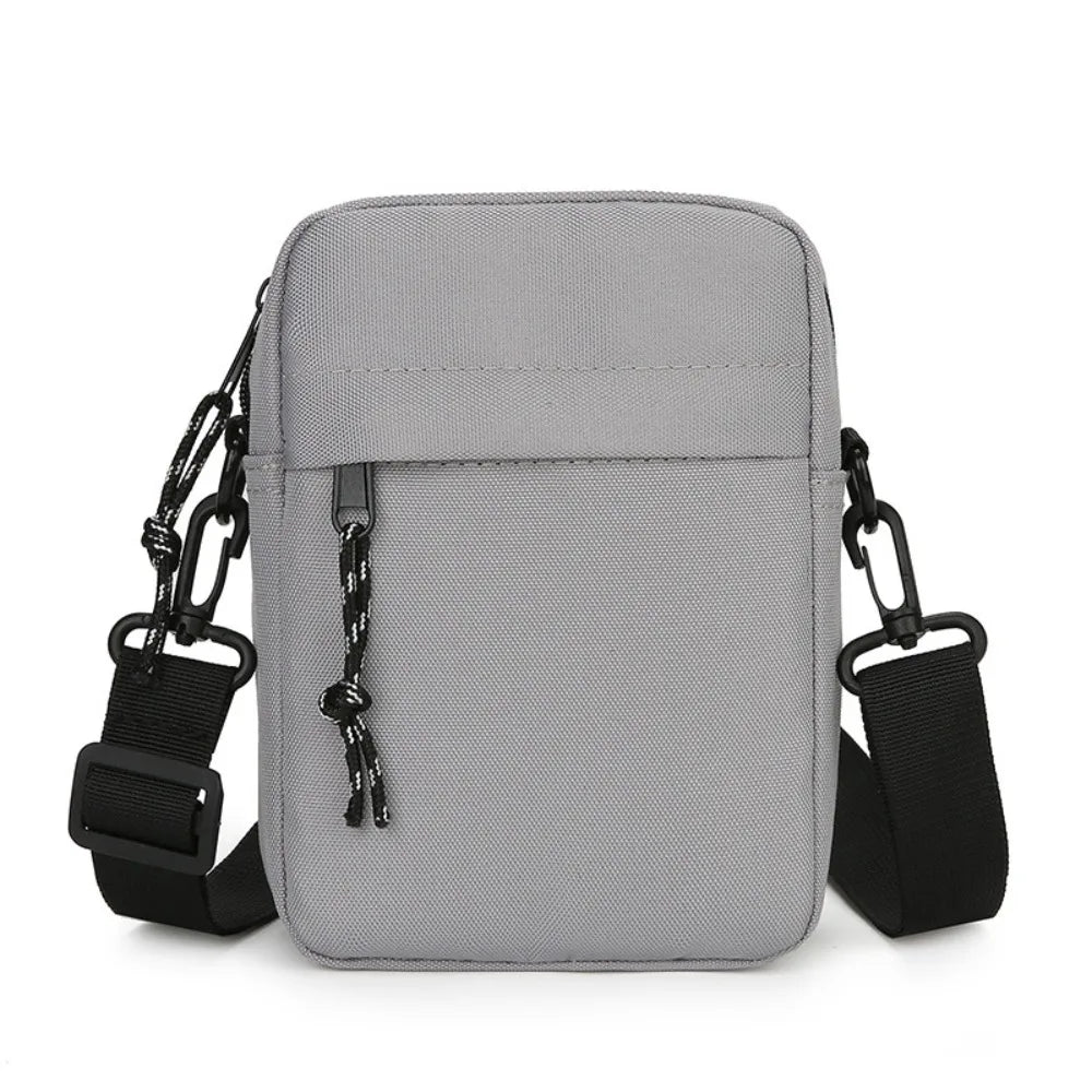 Messenger Sling Bags For Men Casual Canvas Small Zipper Crossbody Pouch.