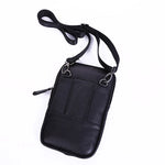 Men's PU Leather Waist Packs Bolsas Phone Pouch Bags Men Handbag Bag Small Chest Shoulder Belt Bag Crossbody Leather Bags