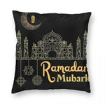 Eid Mubarak Ramadan Kareem Pillowcase Printing Polyester Cushion Cover Decorations Pillow Case Cover Living Room 40*40cm