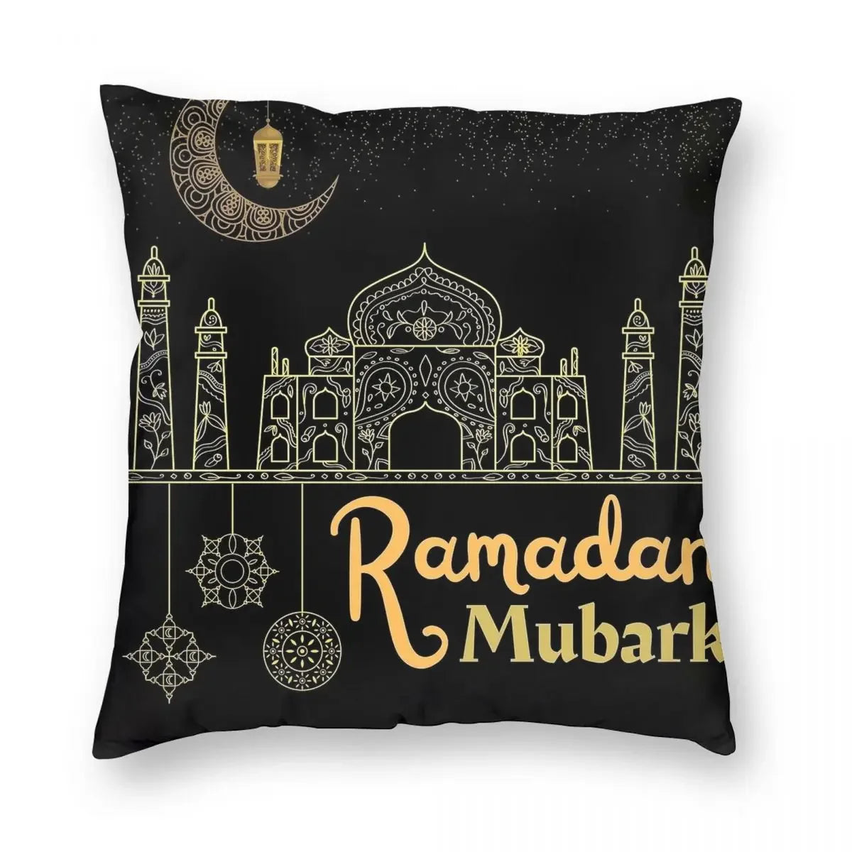 Eid Mubarak Ramadan Kareem Pillowcase Printing Polyester Cushion Cover Decorations Pillow Case Cover Living Room 40*40cm