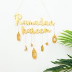 Ramadan Kareem Hanging Wooden Sign Islamic Holy Month