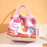 Kids Lunch Bag for School Portable Thermal Bag Children Cartoon Insulated Lunch Bag.