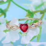 Simple Heart Ring For Women Cute Finger Rings Romantic Birthday Gift For Girlfriend Fashion Zircon Stone Jewelry