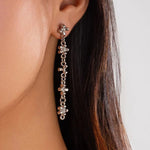 Cross Chain Necklace Bracelet Earrings for Women, Gold/Silver Trendy Dainty Design Jewelry Gifts for Her