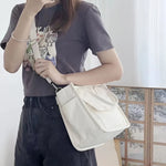 Small Canvas Tote Bag with Pockets Crossbody Bags for Women.