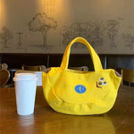 Hand Bag Cute Funny Banana Large Capacity Canvas Small Tote Bags.