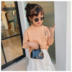 Kids Stuff Fashion Handbag Mini Shoulder Small Satchel Coin Wallets Little Girls Chain Crossbody Bag.