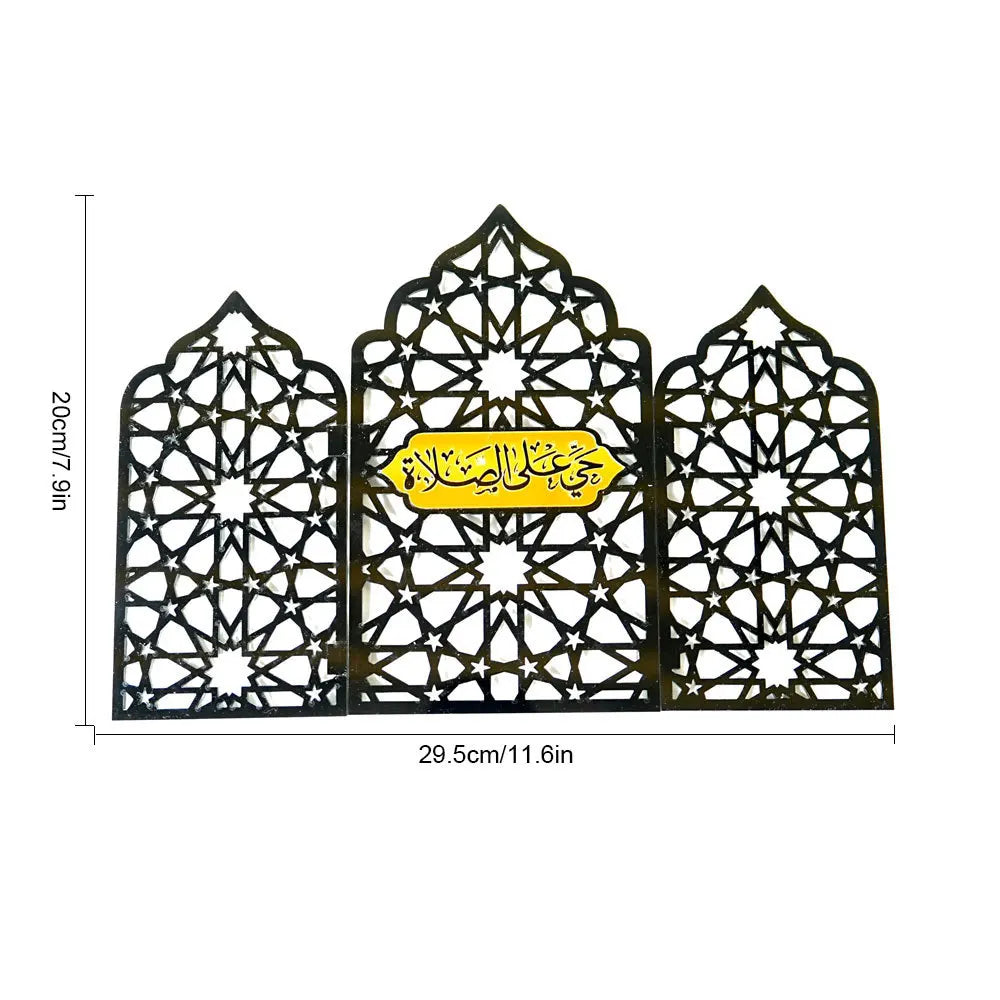 Ramadan Ornaments Hollow Acrylic screen Ornaments Eid Mubarak Happy Ramadan muslim decor Ramadan Kareem Holiday Decorations