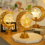 Ramadan Moon Led Light 2026 Eid Mubarak Decoration Metal Lamp