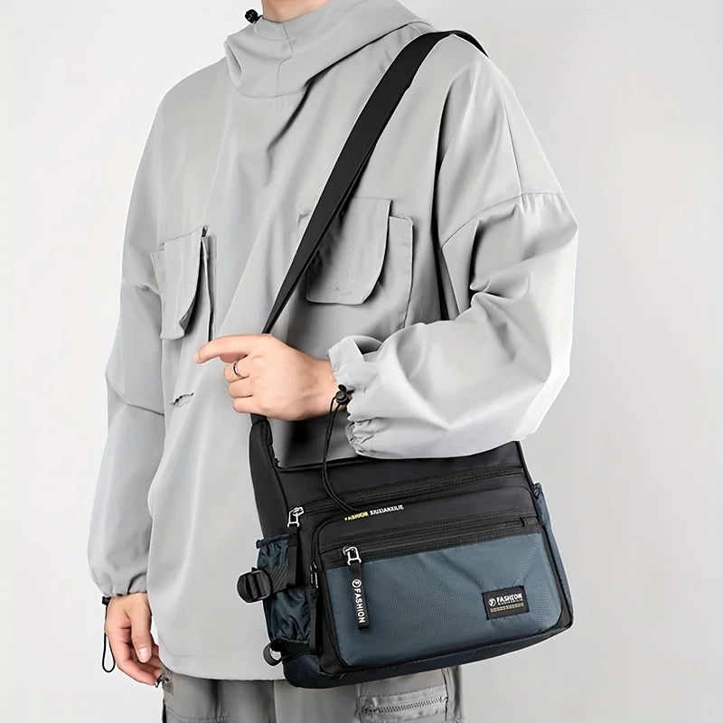 Multifunctional Crossbody Bags for Men, Nylon Waterproof Shoulder Bag, Luxury Design