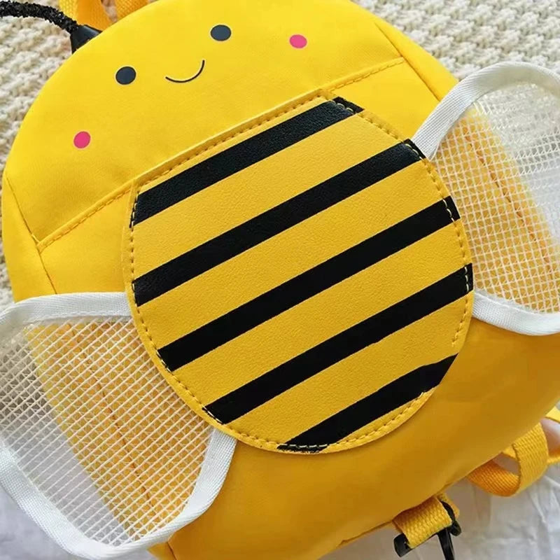 Kids Stuff  Cute Bee Style Backpack Kids School Bag Fashion Anti-loss Large Capacity Handbag.