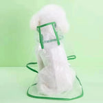 Pet Dog Puppy Transparent Rainwear Raincoat, Hooded Waterproof Jacket Clothes Soft PVC Small Dogs Raincoat Puppy Rain Poncho