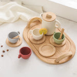Wooden Toddler Tea Party Toys Set